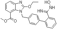 147403-65-4 2-ethoxy-1-((2'-((hydroxyamino)iminomethyl)(1,1'-biphenyl)-4-yl)methyl)-1h-benzimidazole-7-carboxylic acid methyl ester