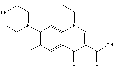 norfloxacin [C<sub>16</sub>H<sub>18</sub>FN<sub>3</sub>O<sub>3</sub>]