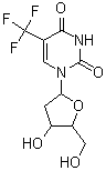 trifluorothymine deoxyriboside [C<sub>10</sub>H<sub>11</sub>F<sub>3</sub>N<sub>2</sub>O<sub>5</sub>]