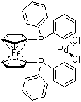 [1,1'-Bis(diphenylphosphino)ferrocene]palladium(II) chloride [72287-26-4]