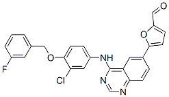 5-[4-[[3-chloro-4-[(3-fluorophenyl)methoxy]phenyl]amino]-6-quinazolinyl]-2-Furancarboxaldehyde [231278-84-5]