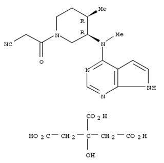 540737-29-9 1-Piperidinepropanenitrile, 4-methyl-3-(methyl-7H-pyrrolo[2,3-d]pyrimidin-4-ylamino)-β-oxo-, (3R,4R)-, 2-hydroxy-1,2,3-propanetricarboxylate (1:1)