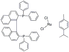 (R)-(+)-2,2'-Bis(diphenylphosphino)-1,1'-binaphthaleneChloro(P-cymene)ruthenium chloride [145926-28-9]