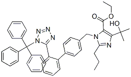 189400-21-3 4-(1-Hydroxy-1-methylethyl)-2-propyl-1-[[2'-[(triphenylmethyl)-1H-tetrazol-5-yl][1,1'-biphenyl]-4-yl]methyl]-1H-imidazole-5-carboxylic acid ethyl ester