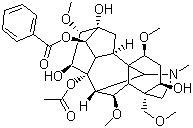 2752-64-9 Aconitane-3,8,13,14,15-pentol, 1,6,16-trimethoxy-4-(methoxymethyl)-20-methyl-, 8-acetate 14-benzoate, (1α,3α,6α,14α,15α,16β)-