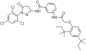31188-91-7 dihydrooxotrichlorophenylpyrazolyldi-tert-pentylp