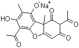34769-44-3 2,6-diacetyl-7,9-dihydroxy-8,9b-dimethyldibenzofuran-1,3(2H,9bH)-dione, monosodium salt