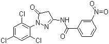63134-25-8 N-[4,5-dihydro-5-oxo-1-(2,4,6-trichlorophenyl)-1H-pyrazol-3-yl]-3-nitrobenzamide