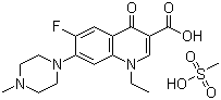 70458-95-6 3-carboxy-1-ethyl-6-fluoro-1,4-dihydro-7-(4-methyl-1-piperazinyl)-4-oxoquinoline monomethanesulphonate