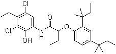 93951-12-3 2-[2,4-bis(tert-pentyl)phenoxy]-N-(3,5-dichloro-4-ethyl-2-hydroxyphenyl)butyramide