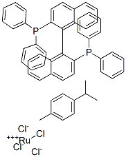 Chloro[(S)-(-)-2,2'-bis(diphenylphosphino)-1,1'-binaphthyl](p-cymene)ruthenium(II) chloride [130004-33-0]