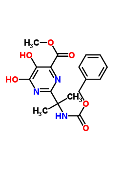 519032-08-7 methyl 2-[1-[[(benzyloxy)carbonyl]amino]-1-methylethyl]-5,6-dihydroxypyrimidine-4-carboxylate