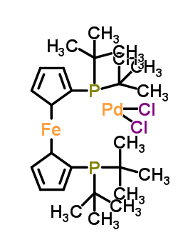 1,1'-Bis(di-tert-butylphosphino)ferrocene palladium dichloride [95408-45-0]