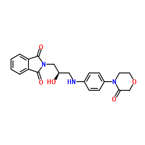 446292-07-5 2-[(2R)-2-hydroxy-3-{[4-(3-oxomorpholin-4-yl)phenyl]amino}propyl]-1H-isoindole-1,3(2H)-dione