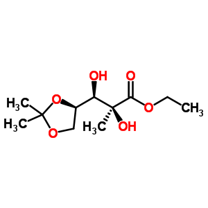 93635-76-8 ethyl (2S,3R)-3-[(4R)-2,2-dimethyl-1,3-dioxolan-4-yl]-2,3-dihydroxy-2-methyl-propanoate