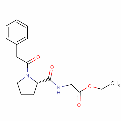 157115-85-0 ethyl 2-[[(2S)-1-(2-phenylacetyl)pyrrolidine-2-carbonyl]amino]acetate