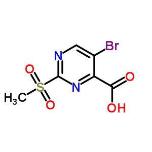 30321-94-9 5-bromo-2-(methylsulfonyl)pyrimidine-4-carboxylic acid