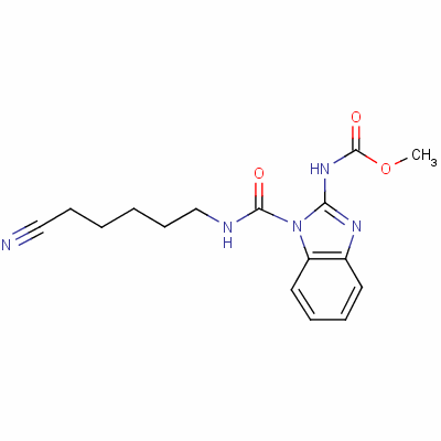methyl [1-[[(5-cyanopentyl)amino]carbonyl]-1H-benzimidazol-2-yl]carbamate [28559-00-4]