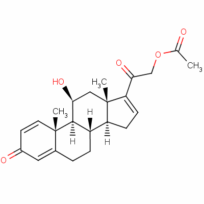 3044-42-6 11β,21-dihydroxypregna-1,4,16-triene-3,20-dione 21-acetate