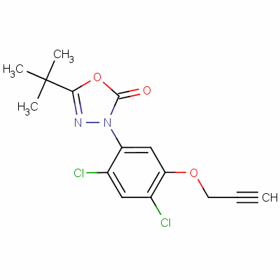 39807-15-3 3-[2,4-dichloro-5-(2-propynyloxy)phenyl]-5-(1,1-dimethylethyl)-1,3,4-oxadiazol-2(3H)-one