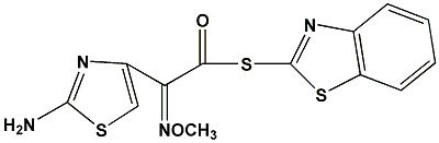80756-85-0;84994-24-1 2-(2-Amino-4-thiazolyl)-2-methoxyiminoacetic,thiobenzothiazole ester